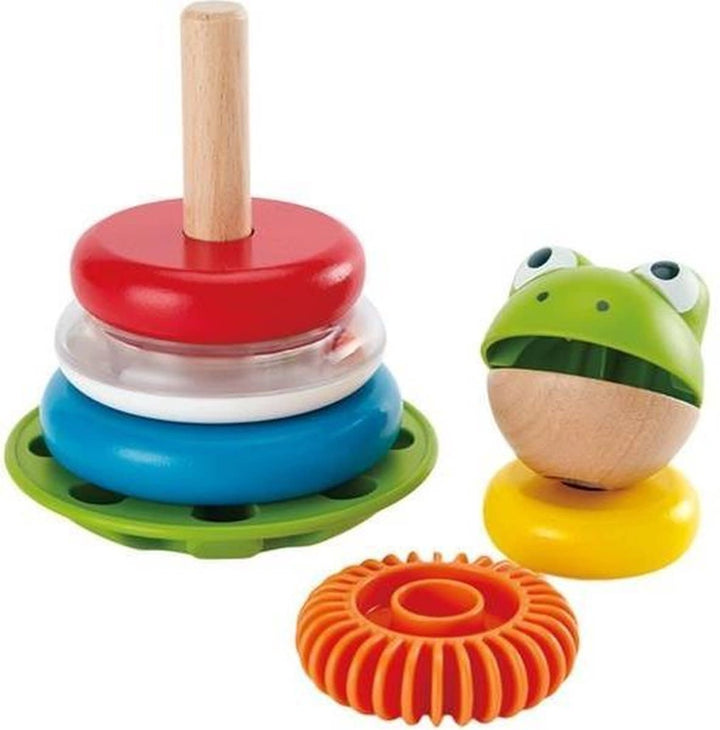 Hape | Mr. Frog Stacking Rings | 1+ - Kleine Eland