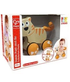 Hape | Pepe Pull Along | Dante Push and Go | 16 cm | 1+ - Kleine Eland