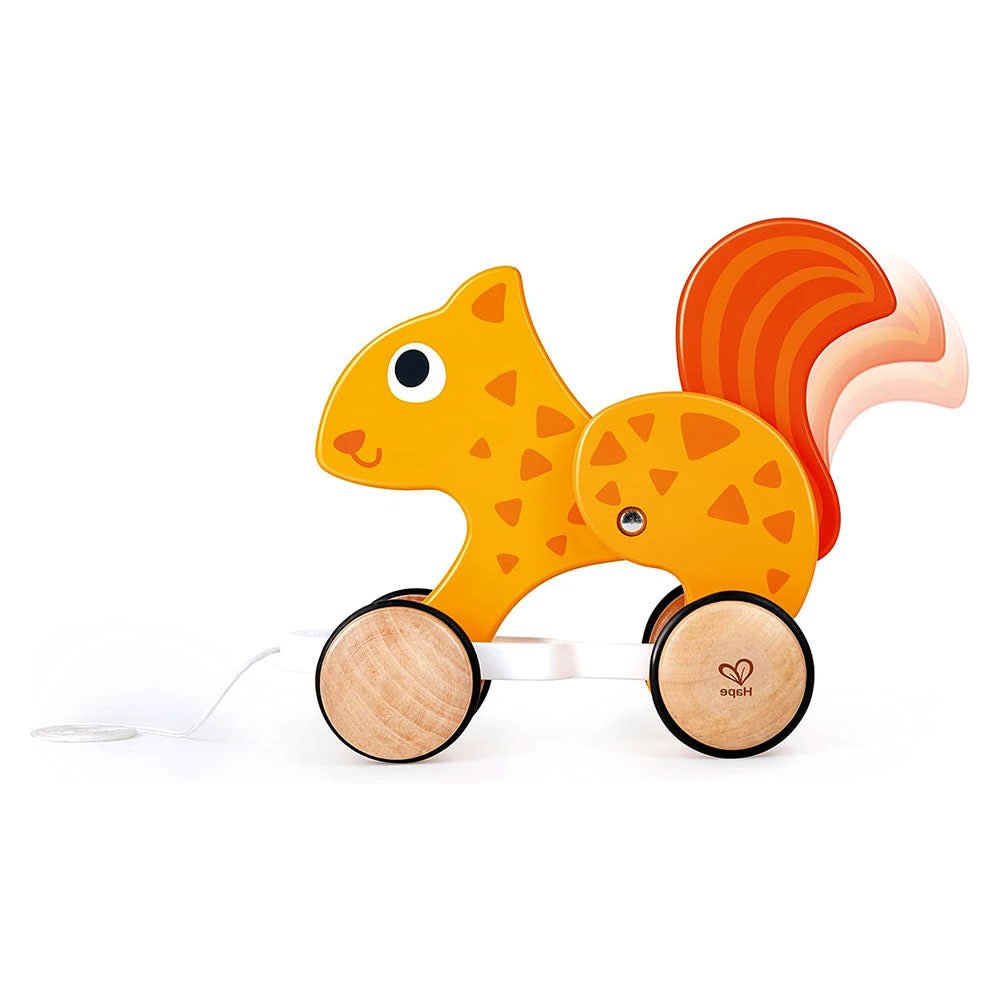 Hape | Pull Along Squirrel | 20,5 cm | 1+ - Kleine Eland