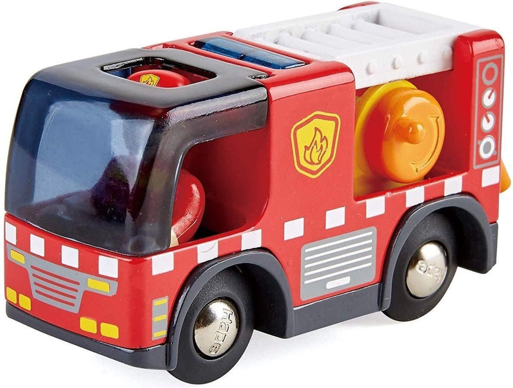 Hape | Railway | Fire Truck with Siren | 3+ - Kleine Eland