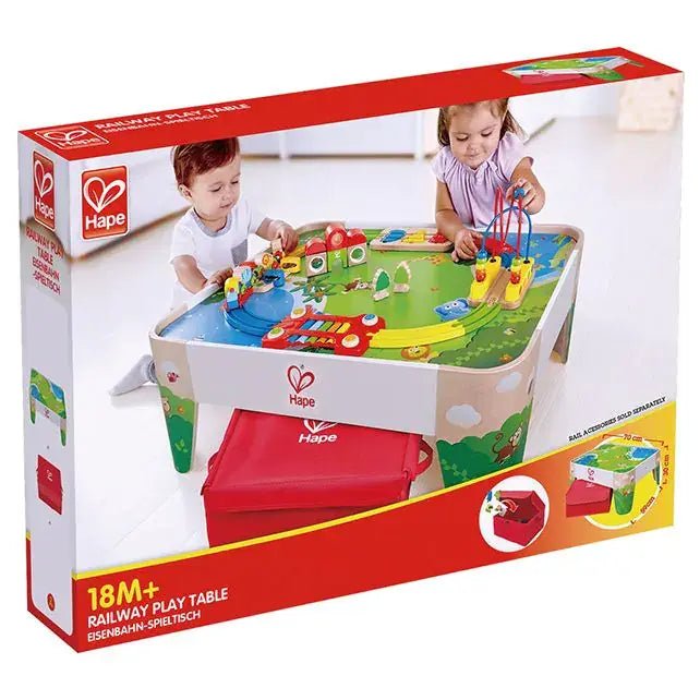 Hape | Railway | Railway Play Table | Treintafel zonder Attributen | 79 x 59 x 30 cm | 3+ - Kleine Eland