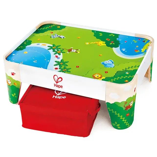 Hape | Railway | Railway Play Table | Treintafel zonder Attributen | 79 x 59 x 30 cm | 3+ - Kleine Eland