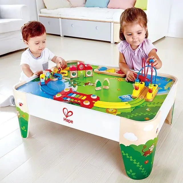 Hape | Railway | Railway Play Table | Treintafel zonder Attributen | 79 x 59 x 30 cm | 3+ - Kleine Eland