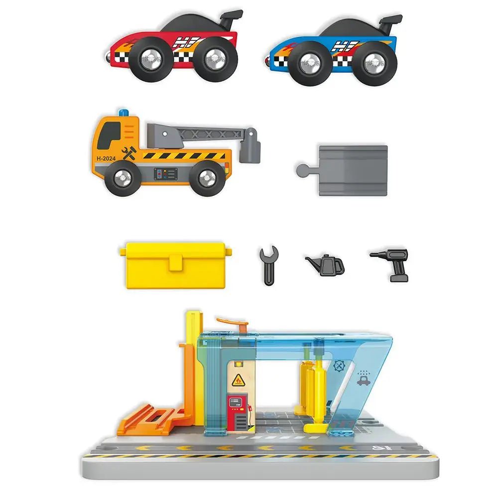 Hape | Railway | Repair &amp; Wash Station | 3+ - Kleine Eland
