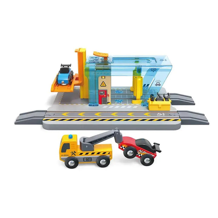 Hape | Railway | Repair &amp; Wash Station | 3+ - Kleine Eland