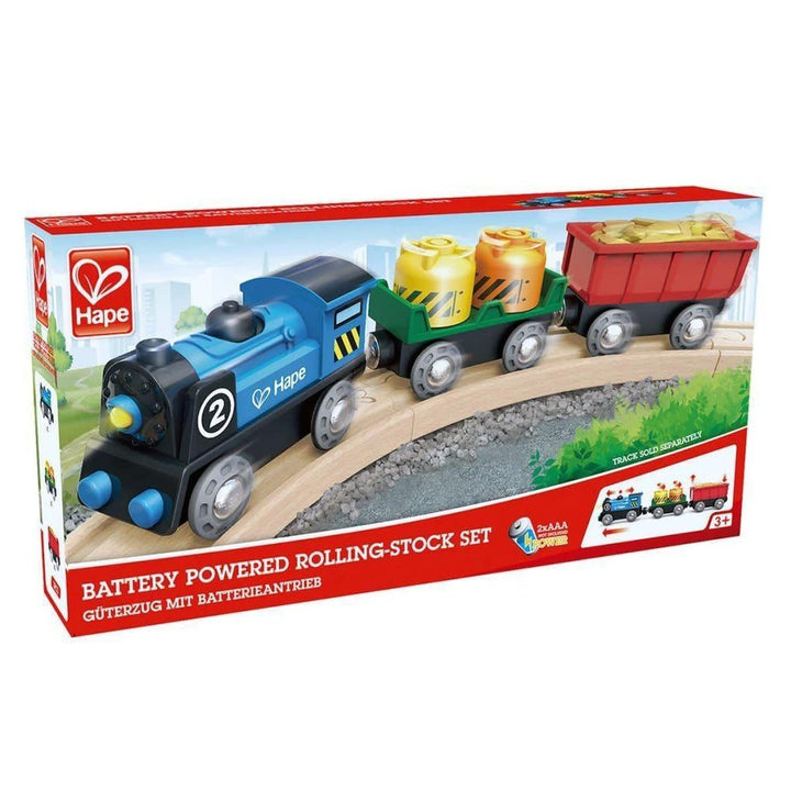 Hape Railway | Rolling - Stock Set | Battery Powered | 3+ - Kleine Eland