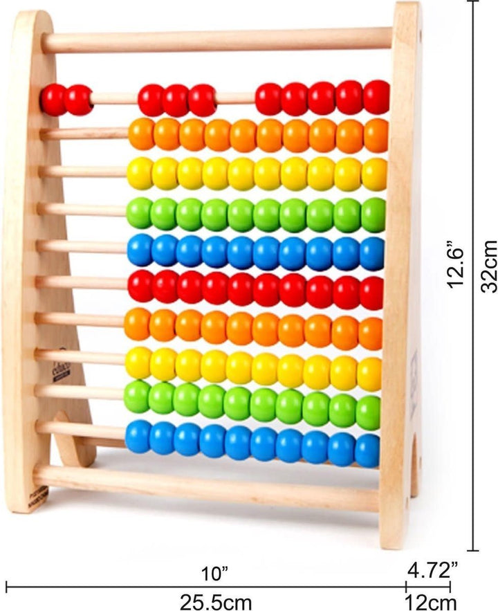 Hape | Rainbow Bead Abacus | Telraam | 32 cm | 3+ - Kleine Eland