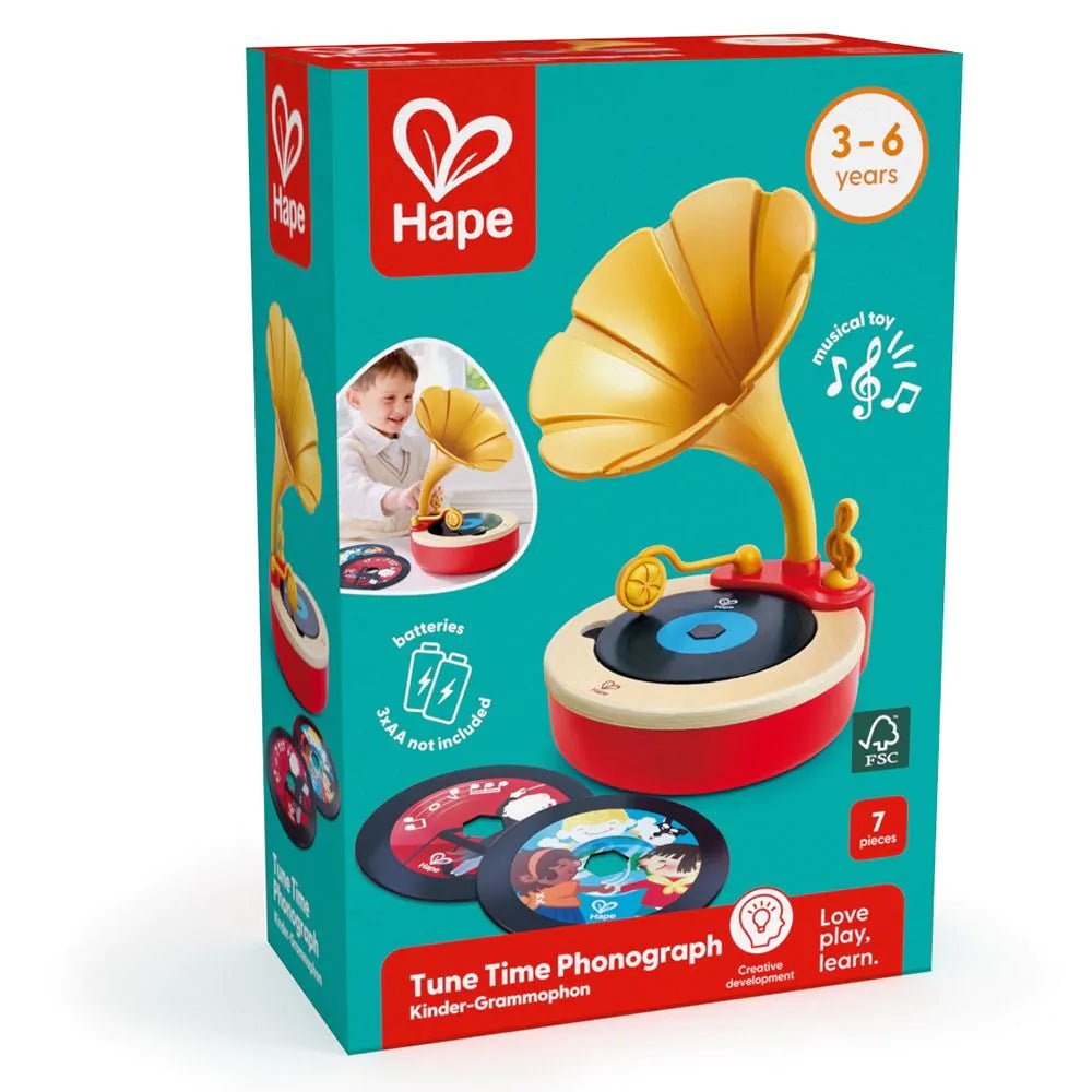 Hape | Tune Time Phonograph | 3+ - Kleine Eland