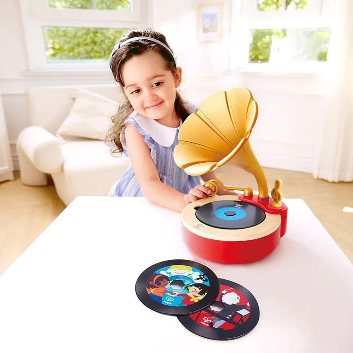 Hape | Tune Time Phonograph | 3+ - Kleine Eland