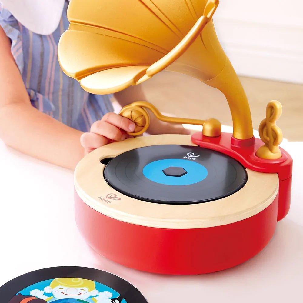 Hape | Tune Time Phonograph | 3+ - Kleine Eland