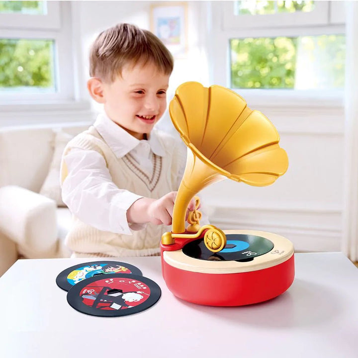 Hape | Tune Time Phonograph | 3+ - Kleine Eland