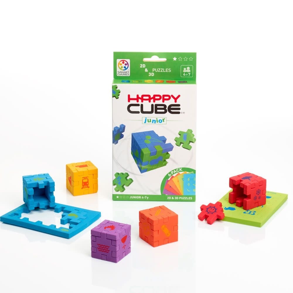Happy Cube | Foam Puzzle | Junior | 6 - pack | 4 - 7 jaar - Kleine Eland
