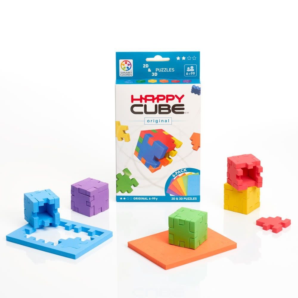 Happy Cube | Foam Puzzle | Original | 6 - pack | 6+ - Kleine Eland