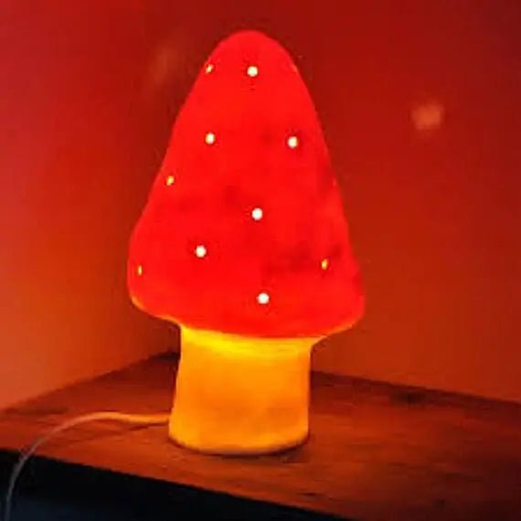 Heico by Egmond Toys | Lamp | Paddenstoel | Rood | 15 x 28 cm - Kleine Eland