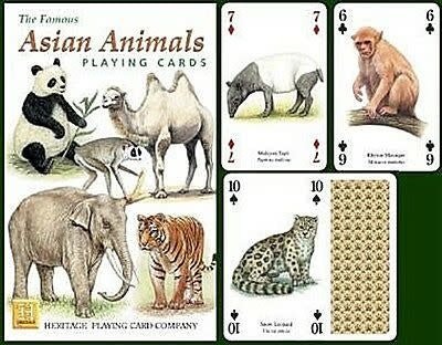 Heritage Playing Cards | Speelkaarten | Asian Animals - Kleine Eland