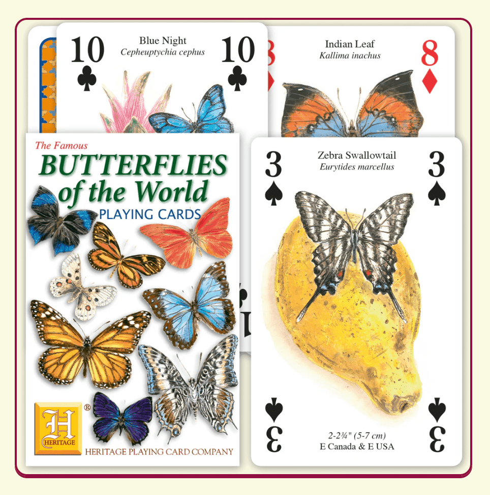 Heritage Playing Cards | Speelkaarten | Butterflies of the World - Kleine Eland