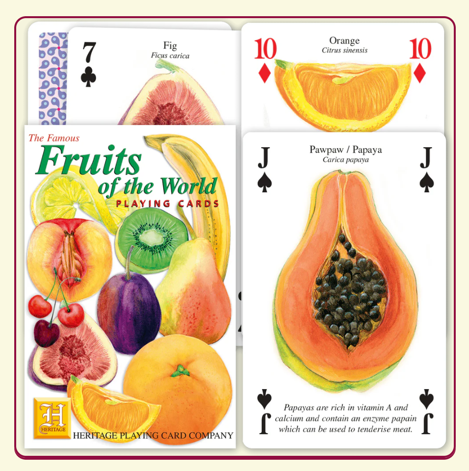 Heritage Playing Cards | Speelkaarten | Fruits of the World - Kleine Eland