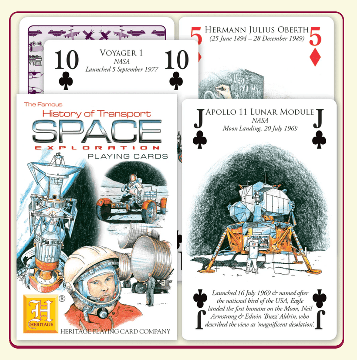 Heritage Playing Cards | Speelkaarten | Space Exploration - Kleine Eland