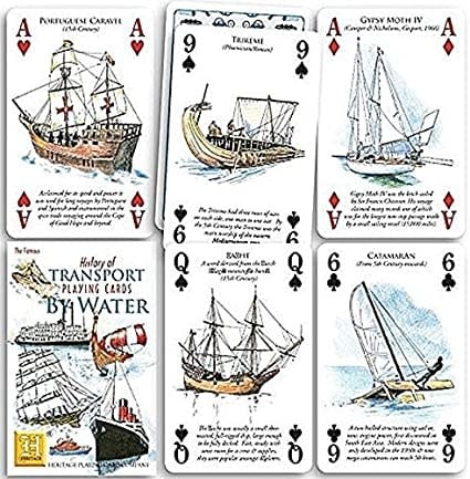 Heritage Playing Cards | Speelkaarten | Transport By Water - Kleine Eland