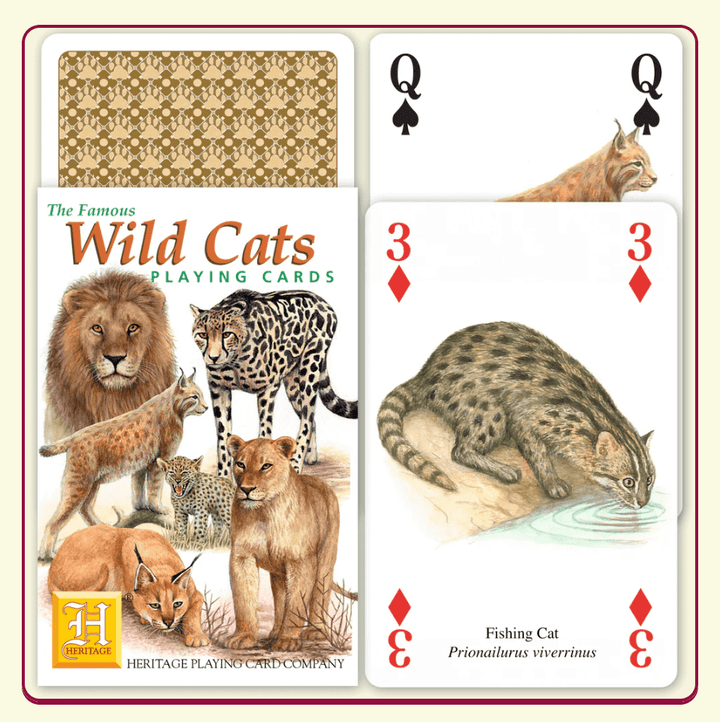 Heritage Playing Cards | Speelkaarten | Wild Cats - Kleine Eland