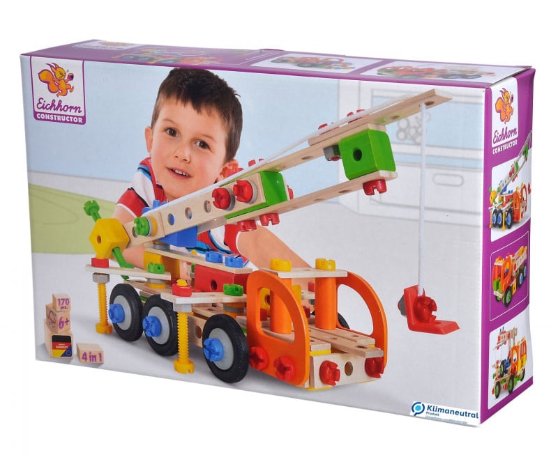 Heros | Constructor | 4 in 1 | Mobile Crane | 170 delig | 6+ - Kleine Eland