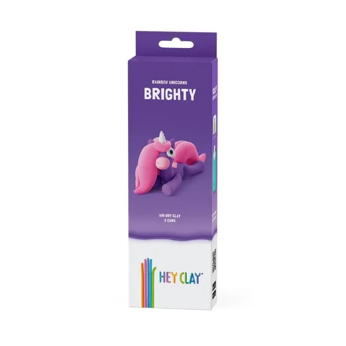Hey Clay | Regenboog Eenhoorn | Brighty | 5 kleuren | 3+ - Kleine Eland