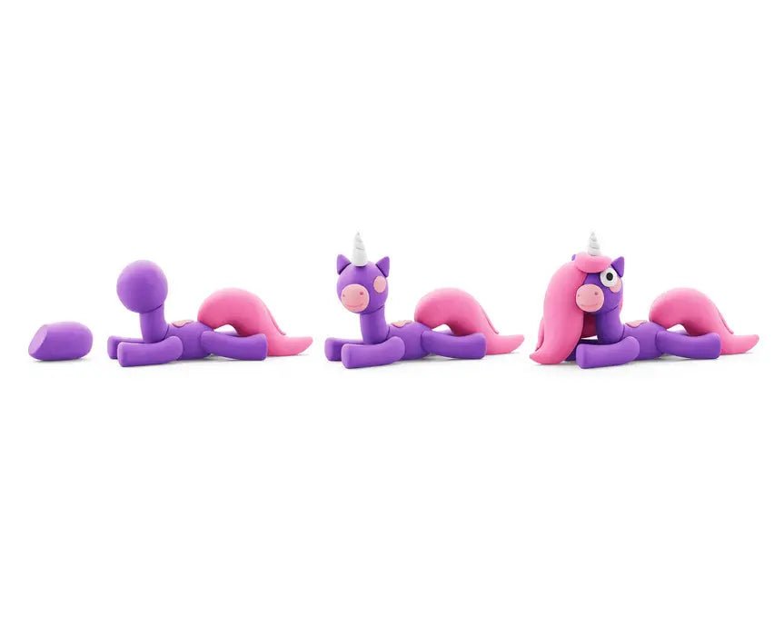 Hey Clay | Regenboog Eenhoorn | Brighty | 5 kleuren | 3+ - Kleine Eland