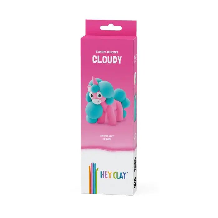 Hey Clay | Regenboog Eenhoorn | Cloudy | 4 kleuren | 3+ - Kleine Eland