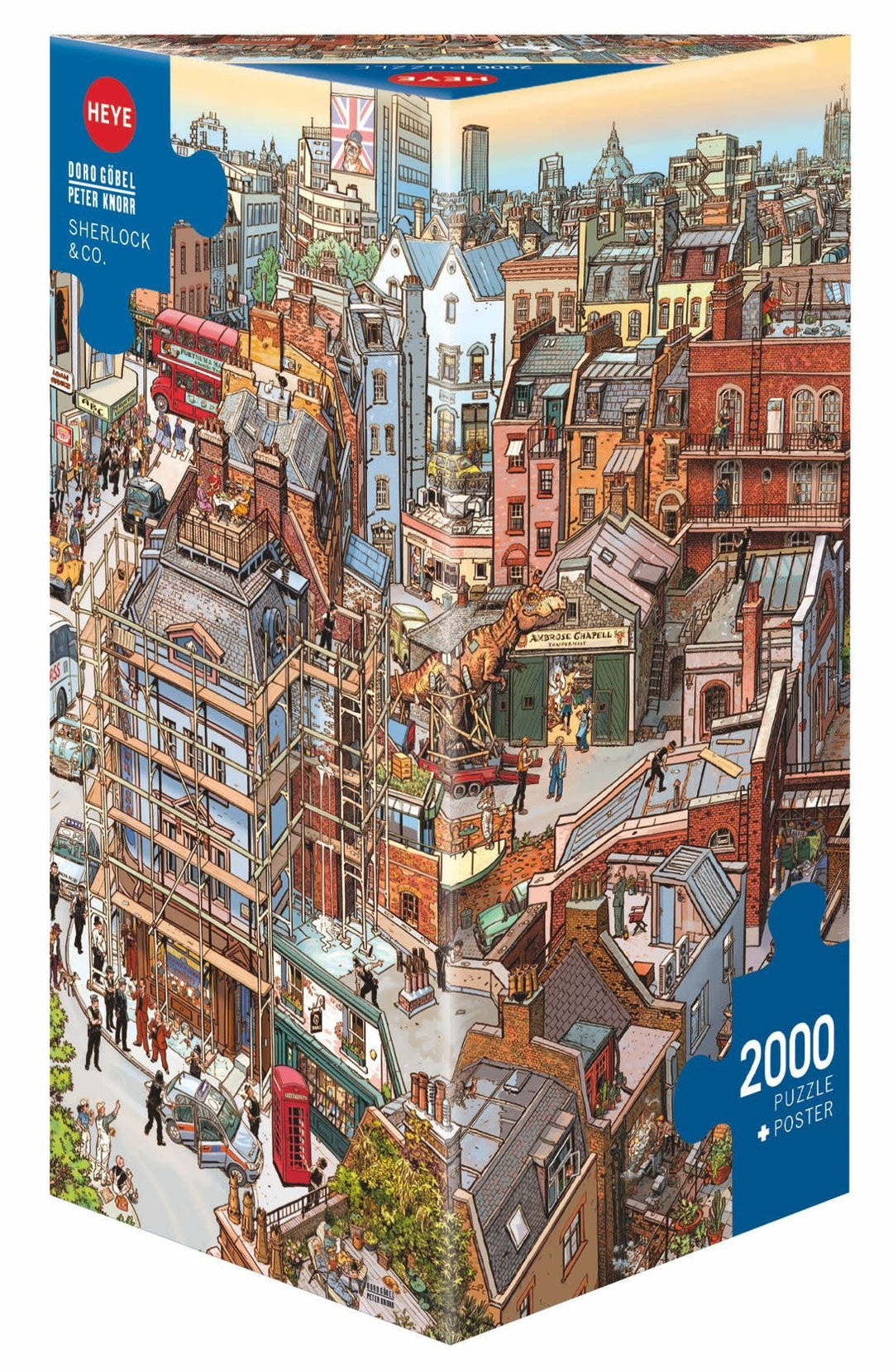 Heye | Comic Puzzel | Sherlock & Co | 96 x 68 cm | 2000 stukjes - Kleine Eland