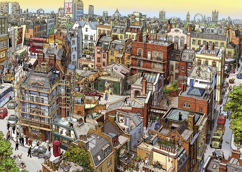 Heye | Comic Puzzel | Sherlock & Co | 96 x 68 cm | 2000 stukjes - Kleine Eland