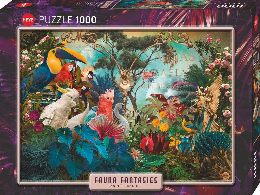 Heye | Fauna Fantasies | Birdiversity | 70 x 50 cm | 1000 stukjes - Kleine Eland