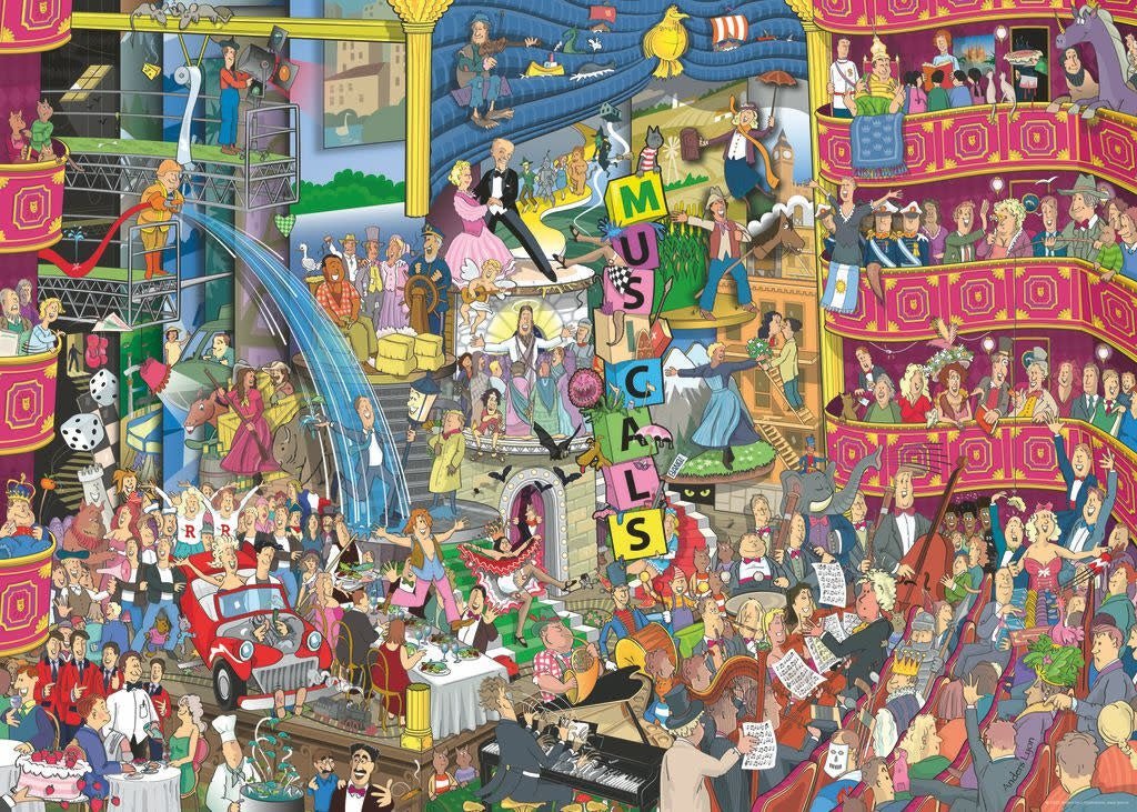 Heye | Puzzle | Best of Musicals | 70 x 50 cm | 1000 stukjes - Kleine Eland
