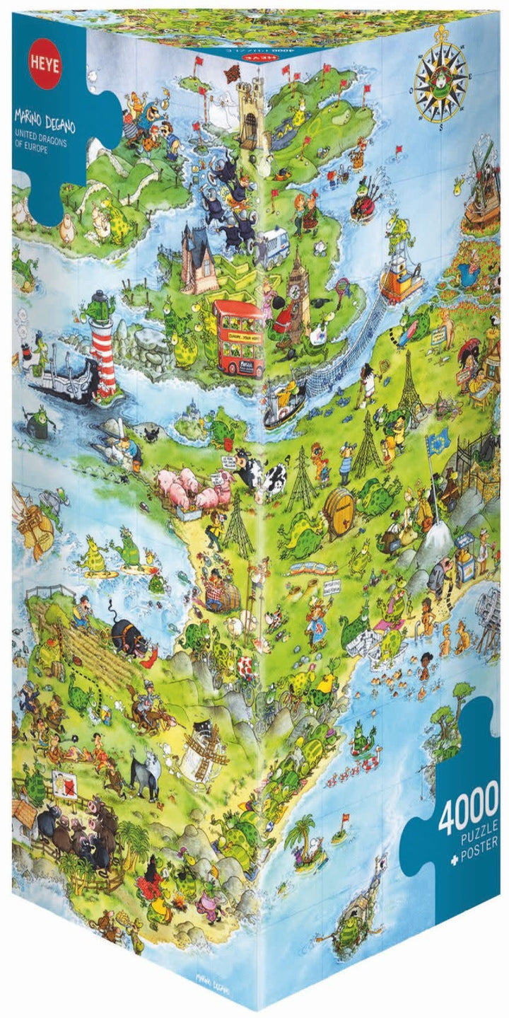 Heye | United Dragons | 136 x 96 cm | 4000 stukjes - Kleine Eland