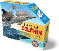 I Am Animal Shaped Jigsaw Puzzle Dolphin 100 pcs 10+ - Kleine Eland