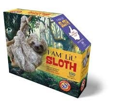 I Am Animal Shaped Jigsaw Puzzle Sloth 100 pcs 10+ - Kleine Eland
