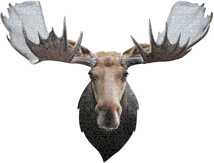 I Am | Head Shaped | Jigsaw Puzzle | Moose | 700 pcs | 10+ - Kleine Eland