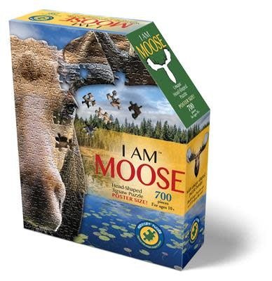 I Am | Head Shaped | Jigsaw Puzzle | Moose | 700 pcs | 10+ - Kleine Eland