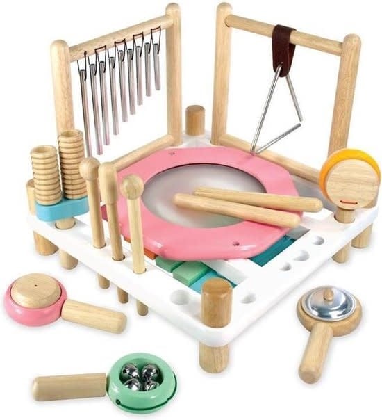 I'm Toys | Melody Mix | Houten Muziekcenter | met 10 instrumenten | Pastel | 3+ - Kleine Eland