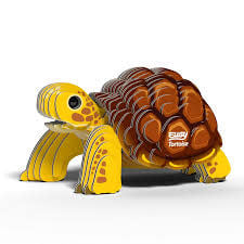 Eugy | 3D Cardboard Model Kit | Wild Life | Schildpad | 37 stukjes | 6+