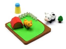 iwako | Puzzle Eraser | Farm Animal Set | 3+ - Kleine Eland