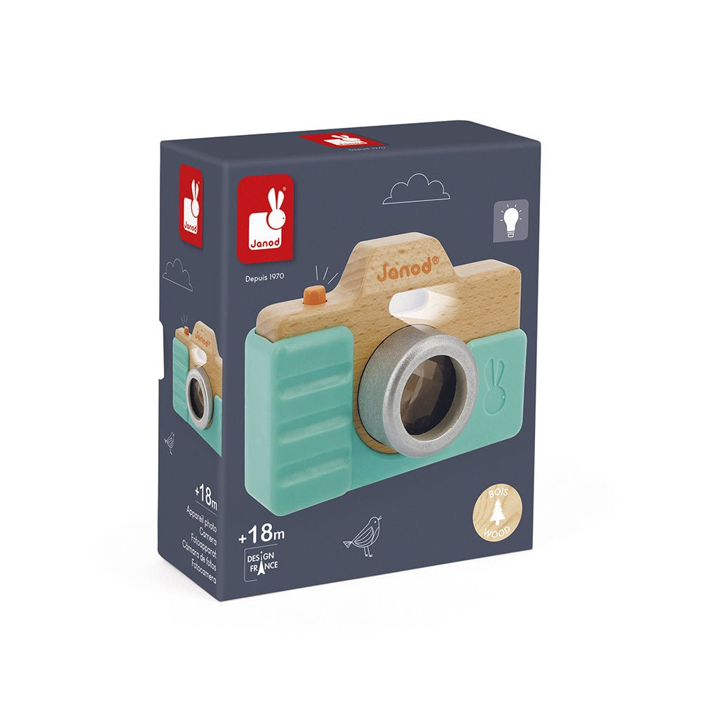 Janod | Foto Camera | met Geluid | Groen | 14 cm | 1+ - Kleine Eland