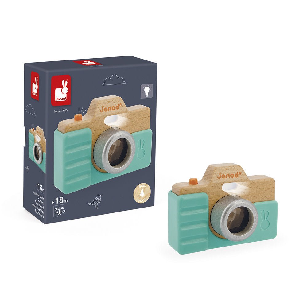 Janod | Foto Camera | met Geluid | Groen | 14 cm | 1+ - Kleine Eland