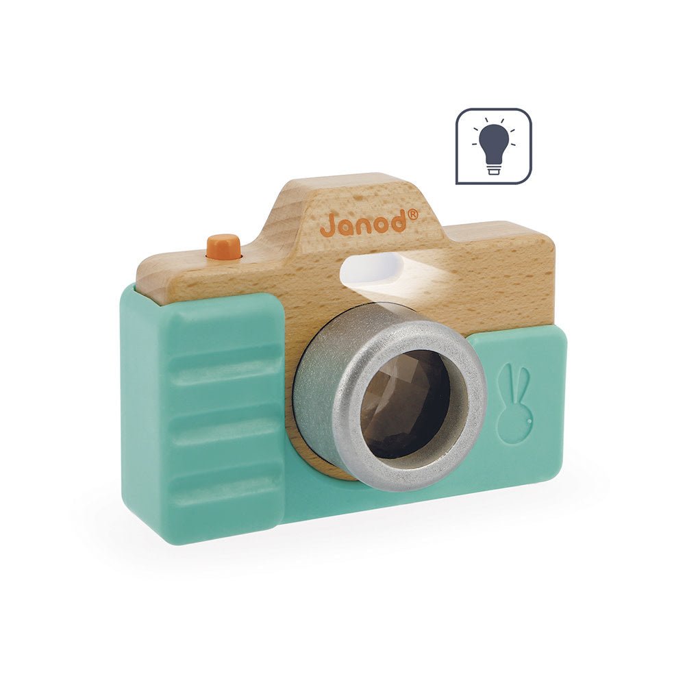 Janod | Foto Camera | met Geluid | Groen | 14 cm | 1+ - Kleine Eland