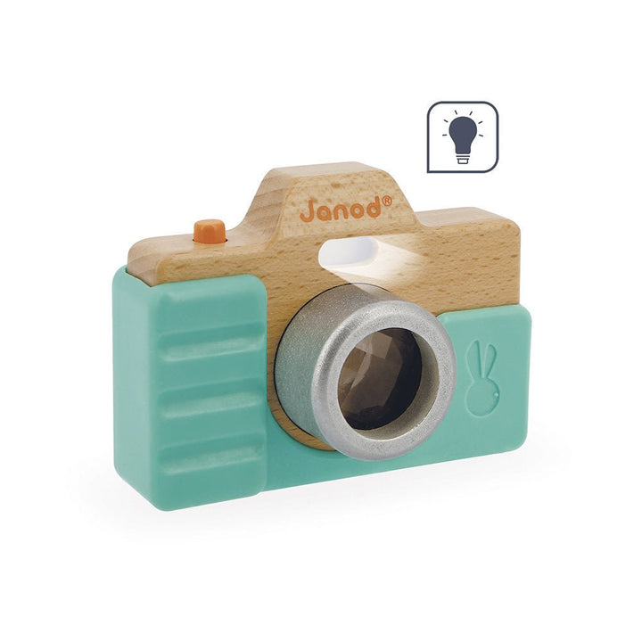 Janod | Foto Camera | met Geluid | Groen | 14 cm | 1+ - Kleine Eland