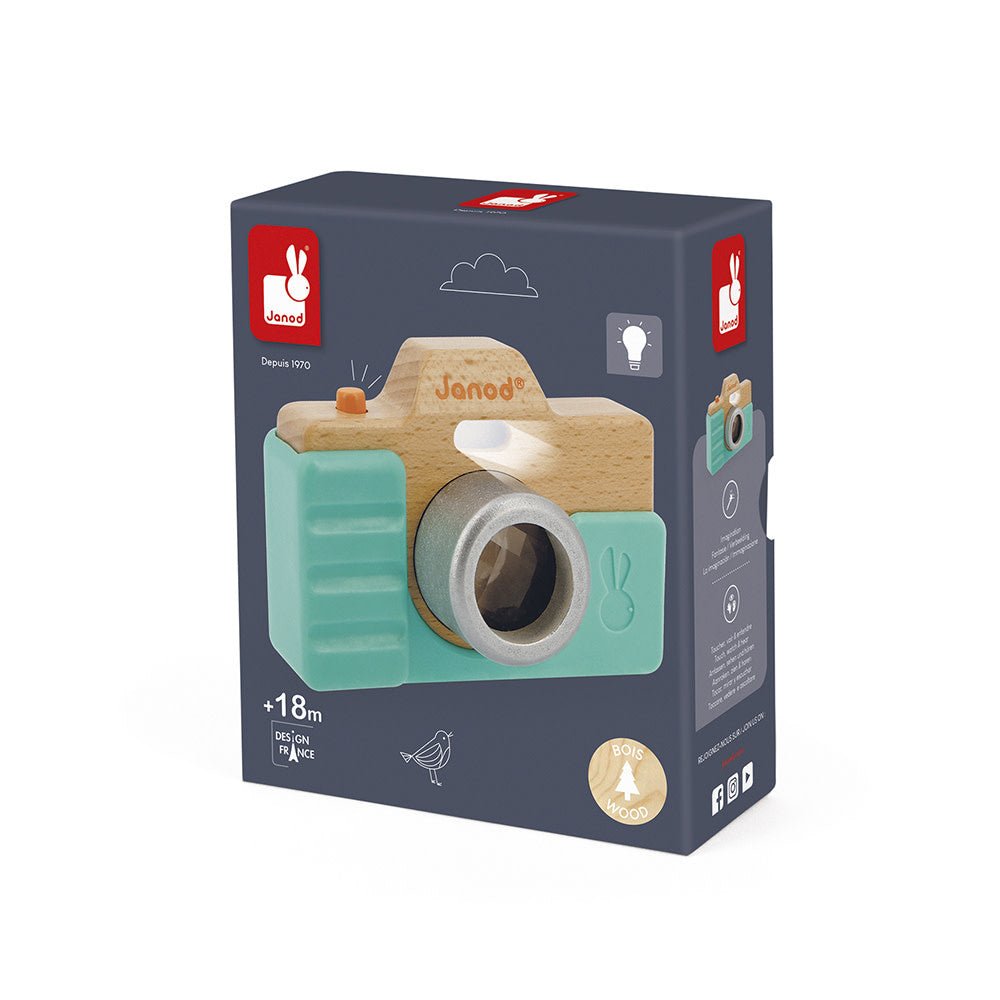 Janod | Foto Camera | met Geluid | Groen | 14 cm | 1+ - Kleine Eland
