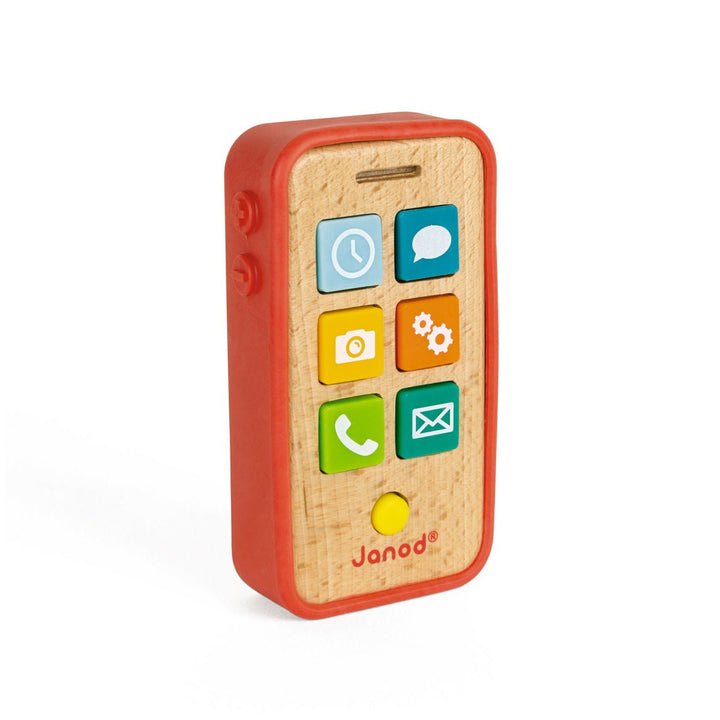 Janod | Houten Telefoon Met Geluid | 14 cm | 1+ - Kleine Eland