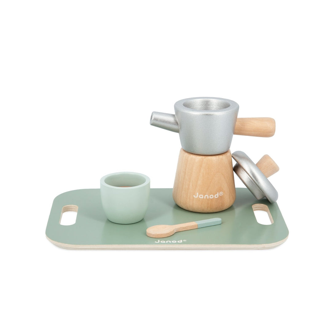 Janod | in de Keuken | Koffieset | De Mokkapot | 13 delig | 3+ - Kleine Eland