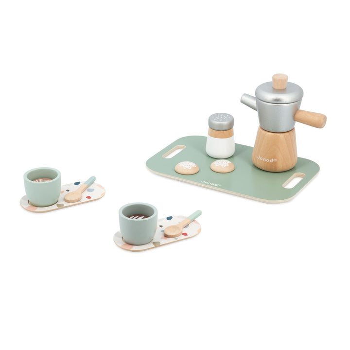 Janod | in de Keuken | Koffieset | De Mokkapot | 13 delig | 3+ - Kleine Eland