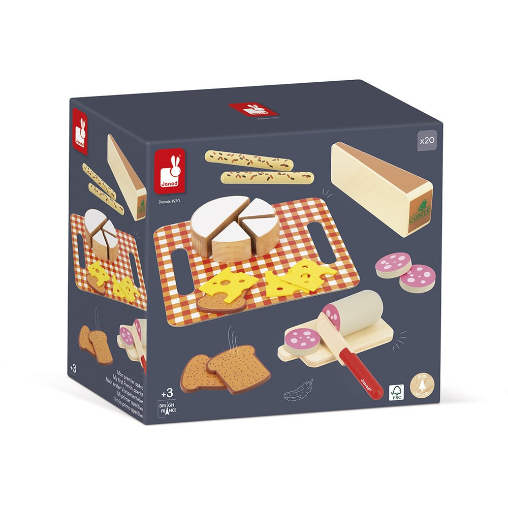 Janod | in de Keuken | Mijn eerste Franse Aperitief | 20 delig | 3+ - Kleine Eland