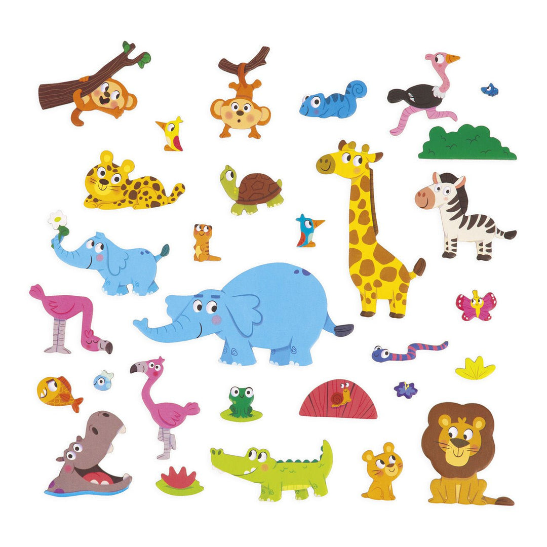 Janod | Magneti Stories | Afrikaanse dieren | 3 - 8 jaar - Kleine Eland